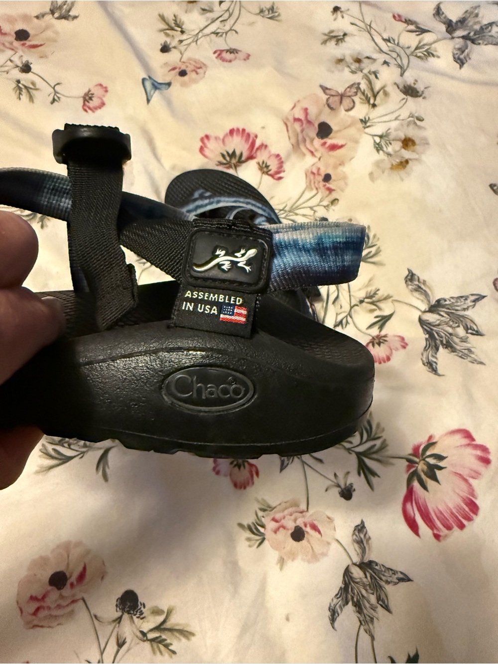 Chaco Women's Blue Tie-Dye Strappy Sandals - Picture 5 of 7